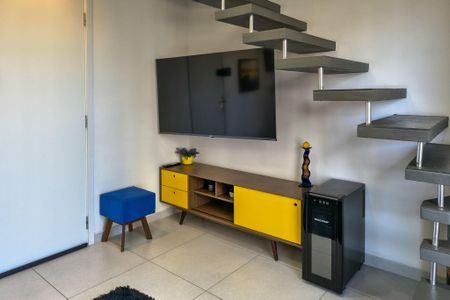 Sala de apartamento para alugar com 1 quarto, 44m² em Cidade Ocian, Praia Grande