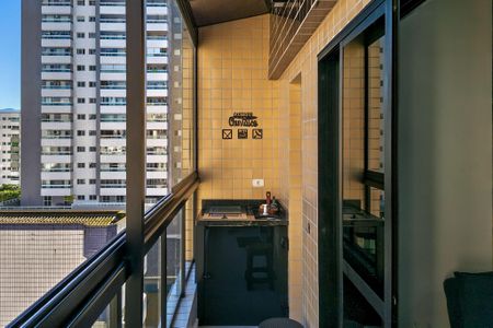 Sacada  de apartamento para alugar com 1 quarto, 44m² em Cidade Ocian, Praia Grande