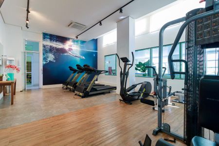 Apartamento para alugar com 39m², 1 quarto e 1 vaga Apartamento para alugar com 39m², 1 quarto e 1 vagaAcademia