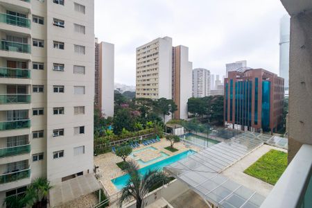 Sala - Vista de apartamento para alugar com 1 quarto, 39m² em Santo Amaro, São Paulo