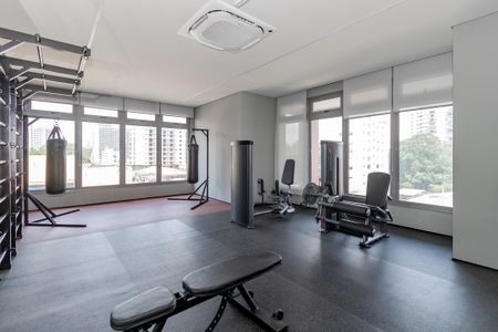 Apartamento para alugar com 43m², 1 quarto e 1 vaga Apartamento para alugar com 43m², 1 quarto e 1 vagaAcademia
