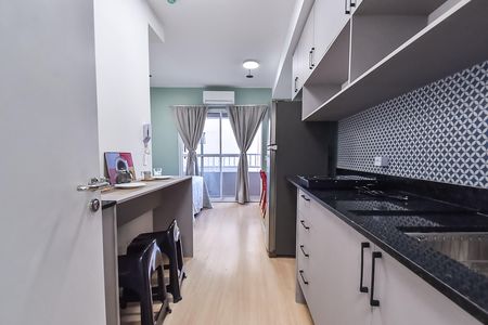 Cozinha de kitnet/studio à venda com 1 quarto, 26m² em Chácara Inglesa, São Paulo
