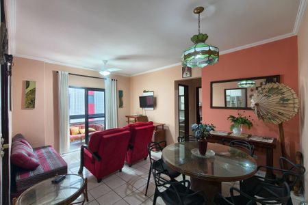Sala de apartamento para alugar com 2 quartos, 112m² em Guilhermina, Praia Grande
