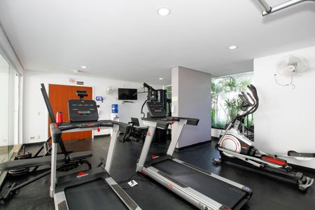 Área Comum - Academia de apartamento à venda com 1 quarto, 76m² em Alto de Pinheiros, São Paulo