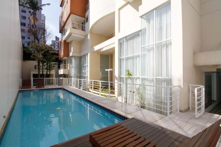 Área Comum - Piscina Externa de apartamento à venda com 1 quarto, 76m² em Alto de Pinheiros, São Paulo