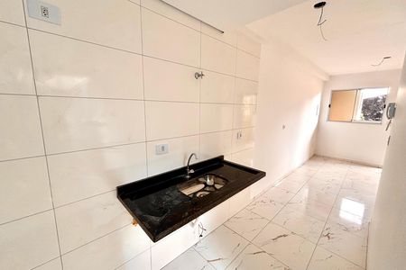 Cozinha de apartamento à venda com 2 quartos, 37m² em Vila Guilhermina, São Paulo