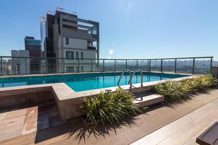 Área comum - Piscina de apartamento para alugar com 1 quarto, 45m² em Indianópolis, São Paulo