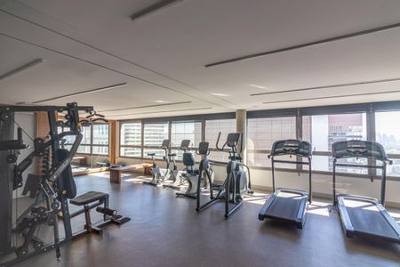 Área comum - Academia de apartamento para alugar com 1 quarto, 45m² em Indianópolis, São Paulo
