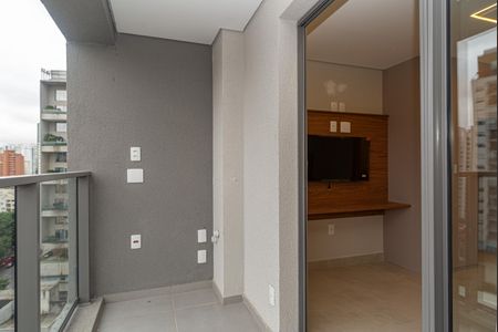 Varanda do Studio de kitnet/studio para alugar com 1 quarto, 25m² em Santo Amaro, São Paulo