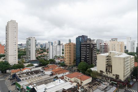 Vista da Varanda do Studio de kitnet/studio para alugar com 1 quarto, 25m² em Santo Amaro, São Paulo