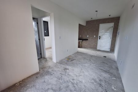 Sala  de apartamento à venda com 1 quarto, 44m² em Jardim, Santo André