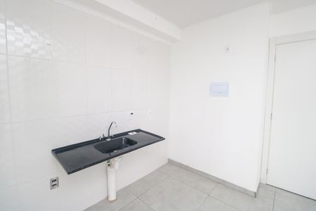 Cozinha de apartamento à venda com 2 quartos, 37m² em Jardim, Santo André