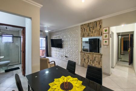 Sala de apartamento para alugar com 2 quartos, 67m² em Guilhermina, Praia Grande