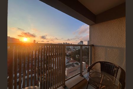 Varanda  de kitnet/studio à venda com 1 quarto, 25m² em Santo Amaro, São Paulo
