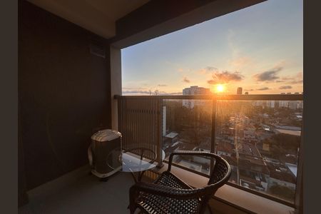 Varanda  de kitnet/studio à venda com 1 quarto, 25m² em Santo Amaro, São Paulo