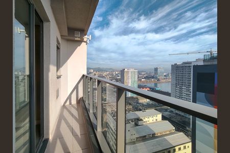Varanda da Sala de apartamento para alugar com 2 quartos, 45m² em Santo Cristo, Rio de Janeiro