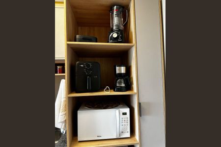 Cozinha - Armários de kitnet/studio à venda com 1 quarto, 23m² em Centro Histórico de São Paulo, São Paulo