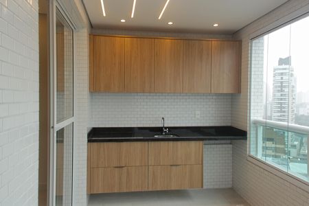 Varanda gourmet de apartamento para alugar com 2 quartos, 84m² em Ponta da Praia, Santos
