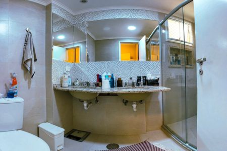 Banheiro da Suíte 1 de apartamento à venda com 3 quartos, 118m² em Vila Progredior, São Paulo