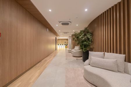 Studio para alugar com 25m², 1 quarto e sem vaga Studio para alugar com 25m², 1 quarto e sem vagaHall de entrada