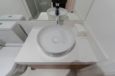 Studio para alugar com 25m², 1 quarto e sem vaga Studio para alugar com 25m², 1 quarto e sem vagaBanheiro
