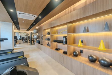 Studio para alugar com 25m², 1 quarto e sem vaga Studio para alugar com 25m², 1 quarto e sem vagaÁrea comum - Academia