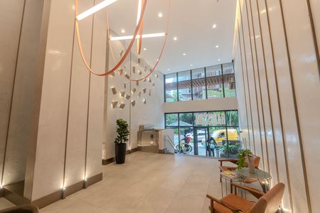 Studio para alugar com 25m², 1 quarto e sem vaga Studio para alugar com 25m², 1 quarto e sem vagaHall de entrada