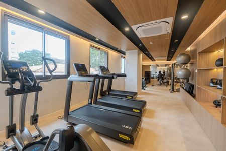 Studio para alugar com 25m², 1 quarto e sem vaga Studio para alugar com 25m², 1 quarto e sem vagaÁrea comum - Academia