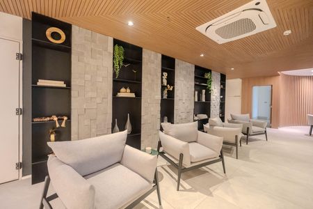 Studio para alugar com 25m², 1 quarto e sem vaga Studio para alugar com 25m², 1 quarto e sem vagaÁrea comum - Salão de festas
