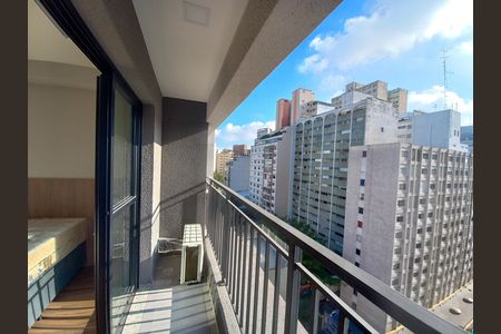 Vista da Sacada de kitnet/studio para alugar com 1 quarto, 23m² em Santa Cecilia, São Paulo