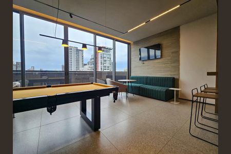 Área comum de kitnet/studio para alugar com 1 quarto, 17m² em Santo Amaro, São Paulo
