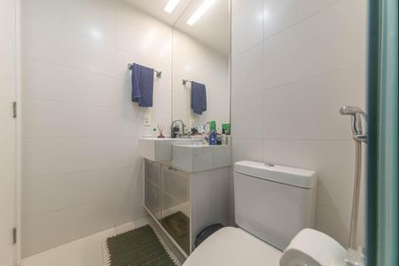 Banheiro da Suíte de apartamento para alugar com 1 quarto, 50m² em Vila Gertrudes, São Paulo