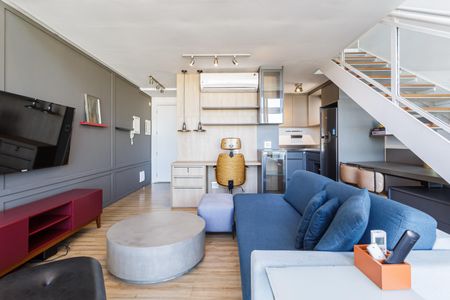 Apartamento para alugar com 70m², 1 quarto e 2 vagas Apartamento para alugar com 70m², 1 quarto e 2 vagasSala