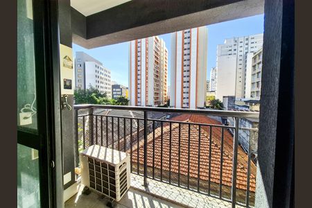 Varanda de kitnet/studio para alugar com 1 quarto, 27m² em Campos Elíseos, São Paulo
