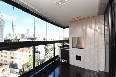 Sacada com Churrasqueira de apartamento para alugar com 1 quarto, 87m² em Batel, Curitiba
