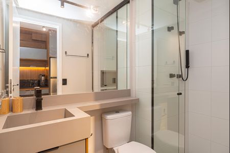 Studio para alugar com 25m², 1 quarto e sem vaga Studio para alugar com 25m², 1 quarto e sem vagaBanheiro