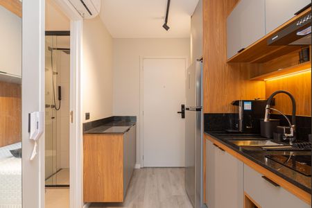 Studio para alugar com 25m², 1 quarto e sem vaga Studio para alugar com 25m², 1 quarto e sem vagaCozinha