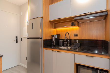 Studio para alugar com 25m², 1 quarto e sem vaga Studio para alugar com 25m², 1 quarto e sem vagaCozinha