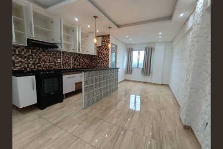 Cozinha de kitnet/studio para alugar com 1 quarto, 25m² em Cidade Ocian, Praia Grande