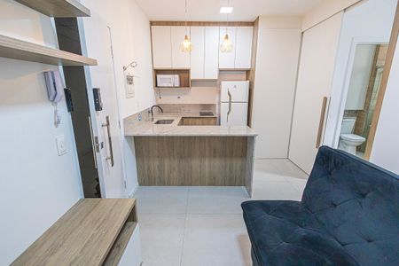 Cozinha de apartamento para alugar com 1 quarto, 40m² em Ouro Preto, Belo Horizonte