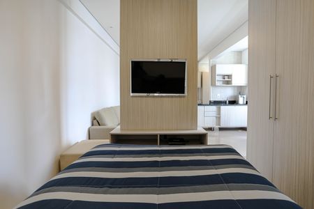 Apartamento para alugar com 43m², 1 quarto e 1 vaga Apartamento para alugar com 43m², 1 quarto e 1 vagaDormitório