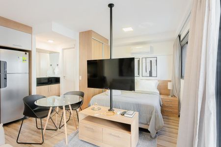 Studio à venda com 27m², 1 quarto e sem vaga Studio à venda com 27m², 1 quarto e sem vagaQuarto