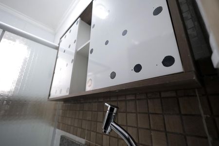 Banheiro de casa para alugar com 2 quartos, 60m² em Jardim Santo André, Santo André
