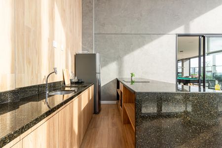 Studio à venda com 22m², 1 quarto e sem vagaSalão de festas