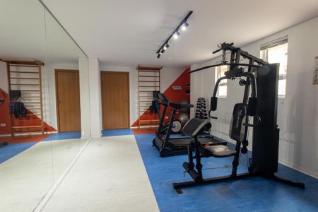 Apartamento para alugar com 34m², 1 quarto e 1 vaga Apartamento para alugar com 34m², 1 quarto e 1 vagaAcademia