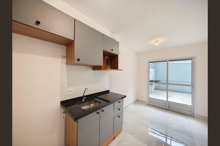 Sala / Cozinha de apartamento para alugar com 1 quarto, 60m² em Vila Gustavo, São Paulo