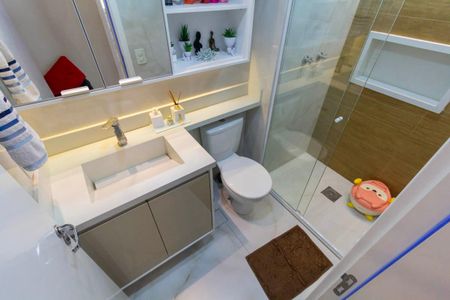 Apartamento à venda com 63m², 2 quartos e 1 vaga Apartamento à venda com 63m², 2 quartos e 1 vagaBanheiro 2