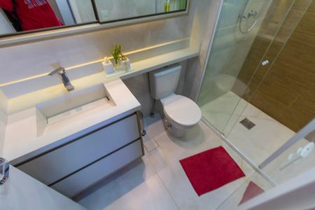 Apartamento à venda com 63m², 2 quartos e 1 vaga Apartamento à venda com 63m², 2 quartos e 1 vagaBanheiro 1