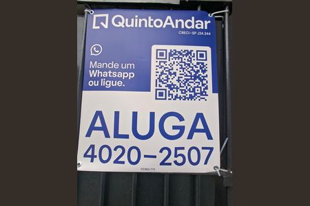 Studio para alugar com 25m², 1 quarto e sem vaga Studio para alugar com 25m², 1 quarto e sem vagaPlaca