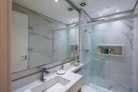 Apartamento à venda com 54m², 2 quartos e 1 vaga Apartamento à venda com 54m², 2 quartos e 1 vagaBanheiro da Suíte